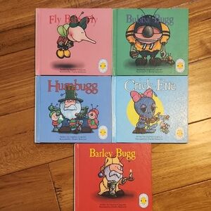 Set of 5 Vintage Topsy-Turvy Bugg Books (10 Stories, 5 Books)